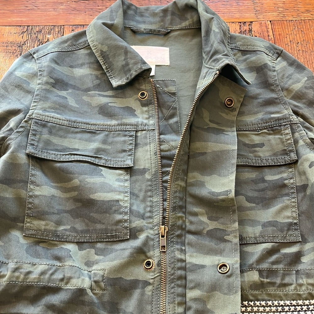 Caslon Camo Print Jacket